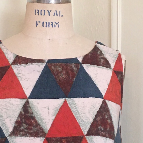 Mother Earth Forest Green & Rust Geometric Tank - Picture 7 of 11